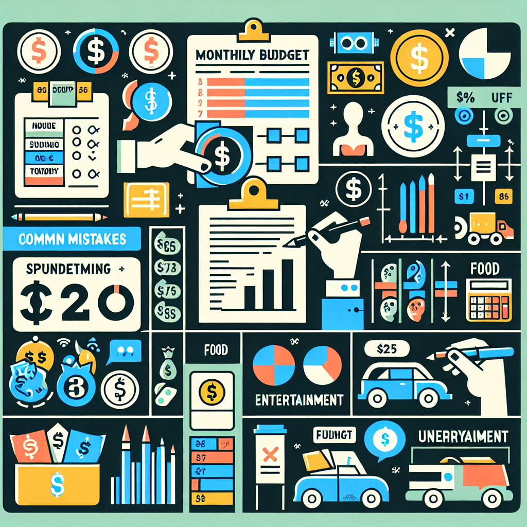 Errores comunes al elaborar un presupuesto mensual y cómo evitarlos