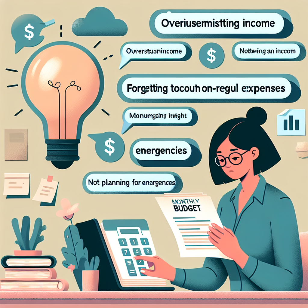 Errores comunes al elaborar un presupuesto mensual y cómo evitarlos