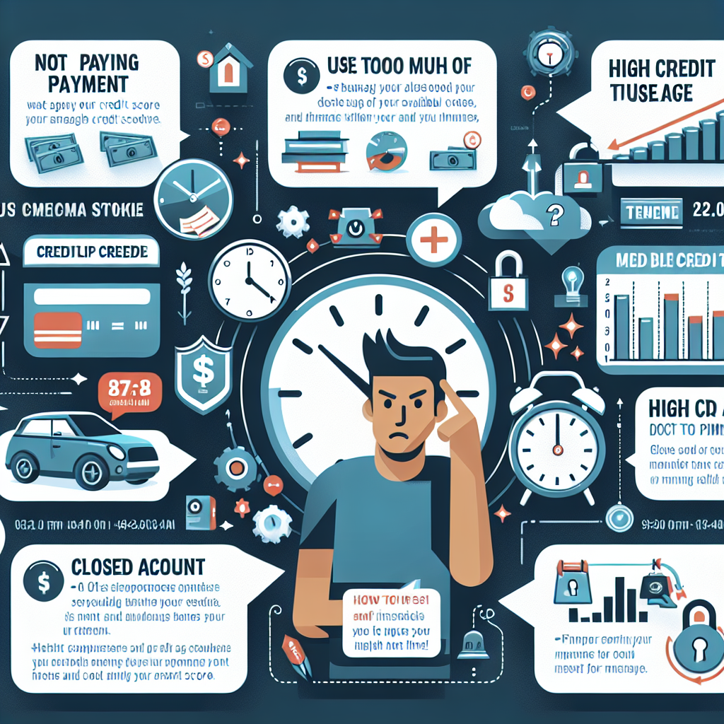 Errores comunes que dañan tu crédito y cómo corregirlos a tiempo